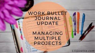 Work Bullet Journal Update - Tips & Techniques for Managing Multiple Projects