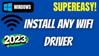 How to install ANY WiFi Driver on Windows 111087 Easy Way