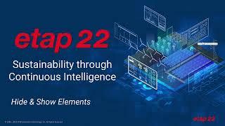 How to quickly Hide & Show Elements on an One-Line Diagram in ETAP 22
