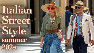 Unique Italian Street Style Discover the Best Italian Trends for Summer 2024. Luxury shopping walk