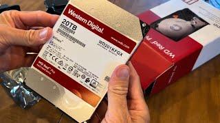 Home server upgrade Western Digital 20TB WD Red Pro NAS HDD - 7200 RPM SATA 6 Gbs 3.5 WD201KFG