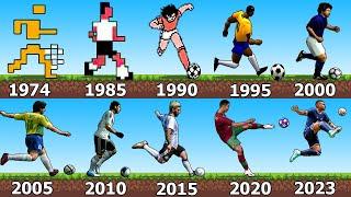 SOCCERFOOTBALL VIDEO GAMES EVOLUTION 1974 - 2023