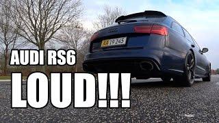 Straight Pipes On My Audi RS6 - VERY LOUD