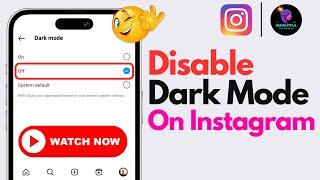 How to Disable Dark Mode on Instagram 2024  Turn Off Dark Mode on Instagram  Remove Dark Mode