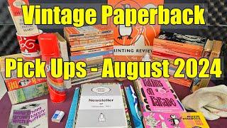 VINTAGE Book + PAPERBACK Pickups - August 2024 - Puffin + Penguin Rarities - NEL + Pan ASMR Maybe