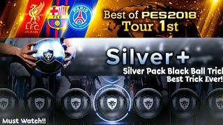 SILVER PLUS BLACK BALL PLAYER TRICK Pack Opening #Pes18mobile