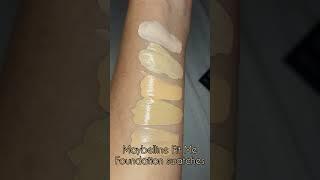 Maybelline Fit Me Foundation Swatches  115 128 230 238 & 310  Shorts