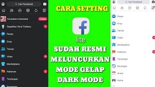 cara aktifkan mode gelap fb lite  dark mode fb lite 2020