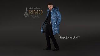 RIMO Fashion - Mens Quilted PVCVinyl Jacket  Gesteppte Lackjacke für Herren