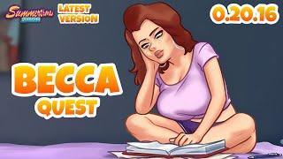 Becca Complete Quest Full Walkthrough - Summertime Saga 0.20.16 Latest Version