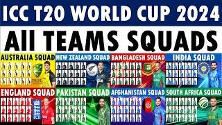 ICC T20 World Cup 2024 All teams Squads  All teams squads for ICC T20 World Cup 2024