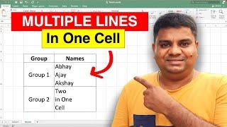 How to Make Two Lines in One Cell in Excel  MAC 