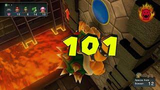 Mario Party 10 - Mario Luigi Yoshi Toadette vs Bowser - Chaos Castle