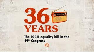 36 Years The SOGIE equality bill in the 19th Congress