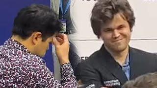 Magnus Carlsen STARTS SMILING Because Hikaru Nakamura STRUGGLES to WIN the GAME