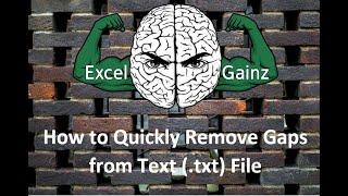 How to Quickly Remove Gaps from Text .txt File – Office 365 – 1080p