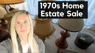 1970s Home Estate Sale packed full of collectibles Shop with me