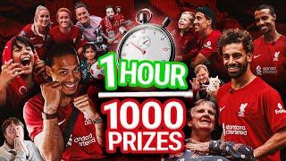 1 Hour. 1000 Prizes  Liverpool FCs dash around the city  Salah van Dijk Kearns & more