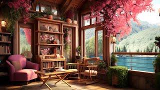 Jazz Relaxing Music for Stress Relief  Springtime Morning Jazz in Coffee Shop Ambience