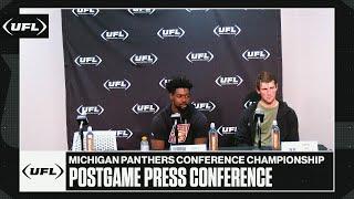 Michigan Panthers Conference Championship postgame press conference  United Football League