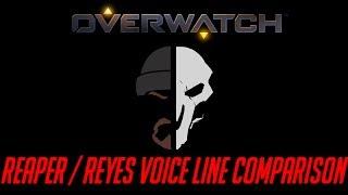 Overwatch - Reaper  Reyes Voice Line Comparison