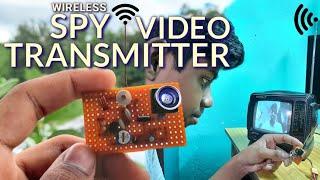 Wireless Video Transmitter Circuit  How to make a Wireless Spy Camera