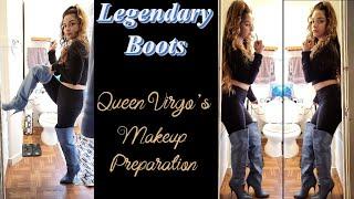 Legendary Boots Queen Virgo putting on makeup