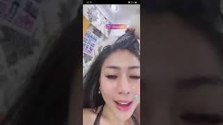 dhea zhauta live ig hot terbaru sambil pake baby oil