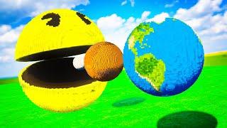 GIANT PACMAN Eats All the Planets in the SOLAR SYSTEM