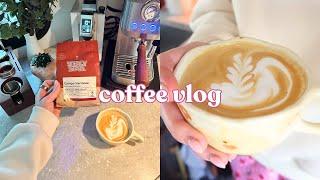 COFFEE VLOG trying beans that taste like watermelon jolly rancher + hubba bubba