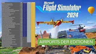 Airports der Editionen des Microsoft Flight Simulator 2024