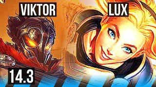 VIKTOR vs LUX MID  66% winrate 4212  KR Master  14.3