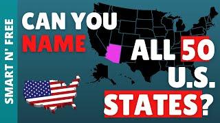 Can you name all 50 U.S. States? USA GameQuizTriviaTest