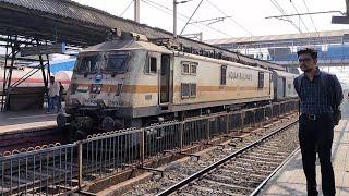 FURIOUS WAP7 WITH SWARAJ EXPRESS SKIPPING VASAI ROAD AND MORE TRAINS