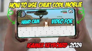 How to use cheat code Gta Sa in android mobile  handcam p1