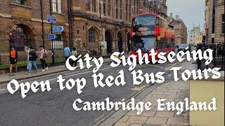 City Sightseeing Open top Red Bus tours. Cambridge England