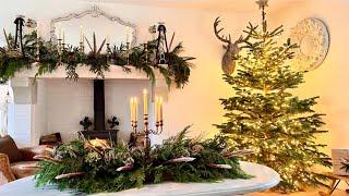NATURAL CHRISTMAS DECOR IDEAS  LIVING ROOM  Christmas Decorating Ep4