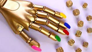 Stop Motion ASMR - Primitive Cooking Golden Mukbang hand nail supplies IRL Recipe 4K  Cuckoo