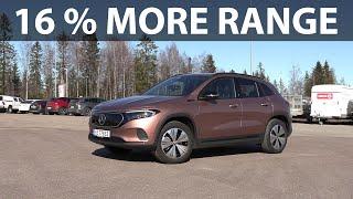 Mercedes EQA 250 range test with improved motor