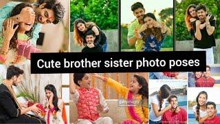 Rakshabandhan photo poses  brother and sister photo poses  cute poses for siblings