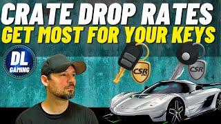 CSR2 silver key crate and gold key crate drop rates How to get the most for your keys 10X chance.