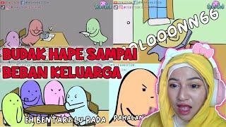 REACTION ANIMASI TEKOTOK MENYENGGOL DENGAN ANIMASI LUCU