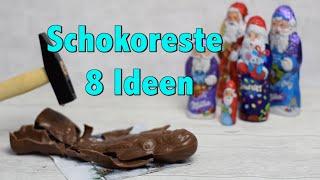 Schokoladen Resteverwertung Schoko Nikolaus 8 Ideen für Schoko Reste