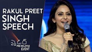 Rakul Preet Singh Speech @ Spyder Pre Release Event  Mahesh Babu  A R Murugadoss  Rakul Preet