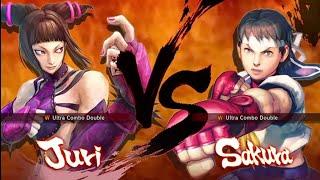 Juri vs Sakura HARDEST AI ULTRA STREET FIGHTER IV