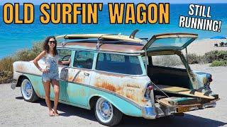 1956 Chevy Wagon Purchased From A Retired Surfer – Full Walkaround