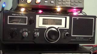 WWCR 6115 Khz with Alex Jones on Realistic DX 100 shortwave receiver