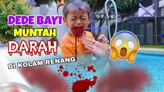 GAWAT DEDE BAYI MUNTAH DARAH DI KOLAM RENANG  CHIKAKU FAMILY