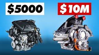 Motor normal de $5.000 frente a motor de F1 de 10 millones