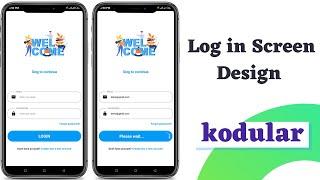 App Design in Kodular  Log in Screen  World ICT Touch